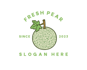 Fresh Melon Fruit logo design