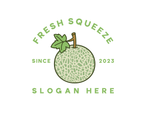 Fresh Melon Fruit logo design