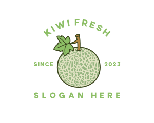 Fresh Melon Fruit logo design