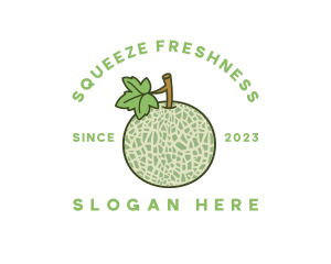 Fresh Melon Fruit logo design