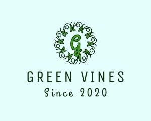 Ornament Wreath Vines logo design