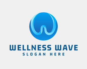 Generic Sphere Wave Letter W logo design