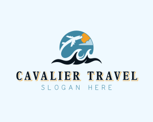 Plane Travel Getaway logo design