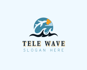 Plane Travel Getaway logo design