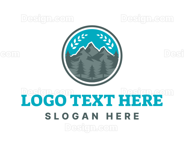 Outdoor Mountain Peak Logo