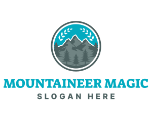 Outdoor Mountain Peak logo design