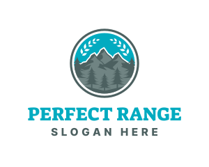 Outdoor Mountain Peak logo design