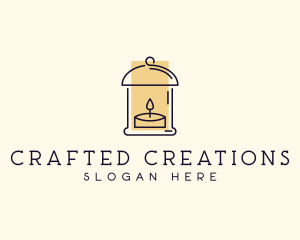 Lantern Candle Decor logo design