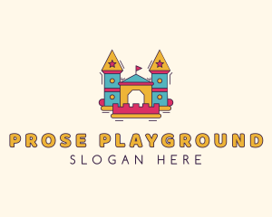 Playground Inflatable Castle logo design