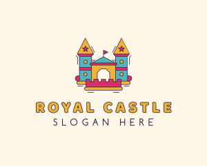 Playground Inflatable Castle logo design