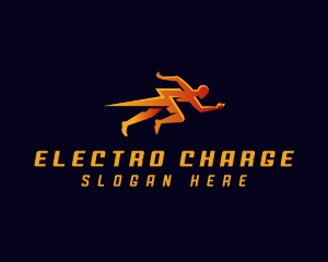 Human Electric Lightning logo design