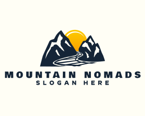 Sunset Mountain Railroad logo design