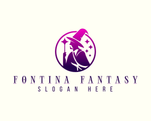 Fiction Sorcerer Magic logo design