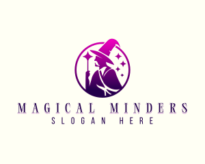 Fiction Sorcerer Magic logo design