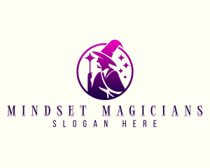 Fiction Sorcerer Magic logo design