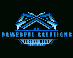 Pressure Washer Sanitation logo design