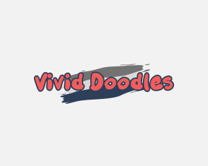 Doodle Painting Wordmark logo design