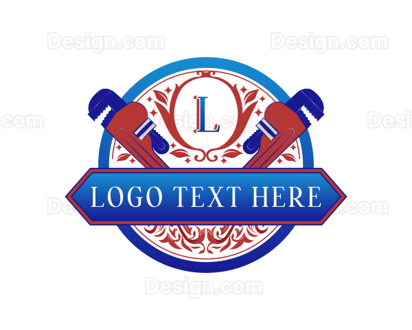 Premium Plumbing Wrench Logo