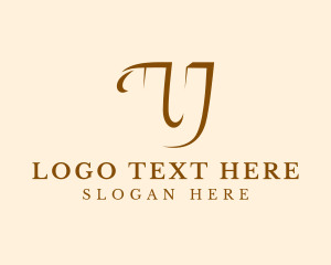 Beauty Brand Letter U logo