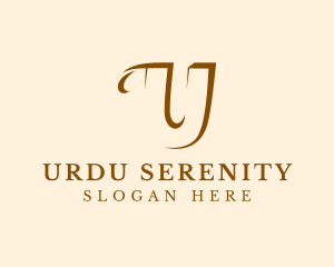 Beauty Brand Letter U logo design