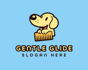 Dog Grooming Comb logo design