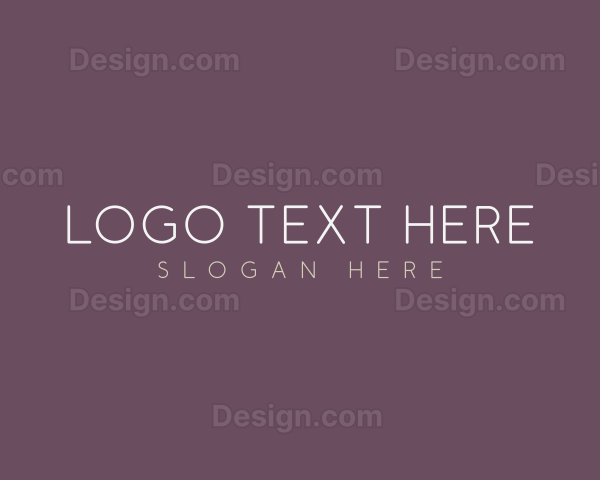 Elegant Feminine Simple Business Logo