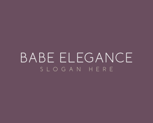 Elegant Feminine Simple Business logo design