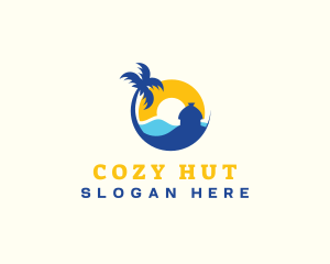 Beach Hut Travel logo design