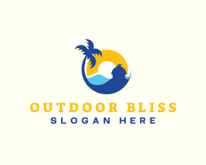 Beach Hut Travel logo design