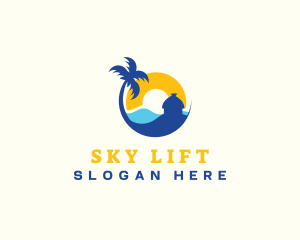 Beach Hut Travel logo design