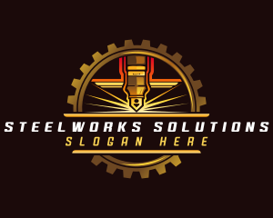 Metal Laser Fabrication logo design