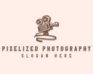 Retro Film Camera logo design