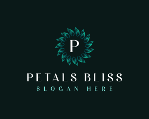 Leaf Spa Wreath logo design