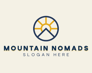 Sun Mountain Badge logo design