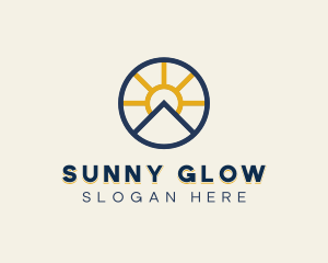 Sun Mountain Badge logo design