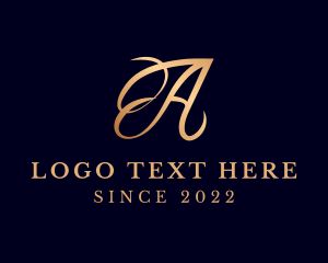 Luxury Fashion Letter A logo