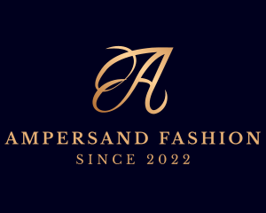 Luxury Fashion Letter A logo design