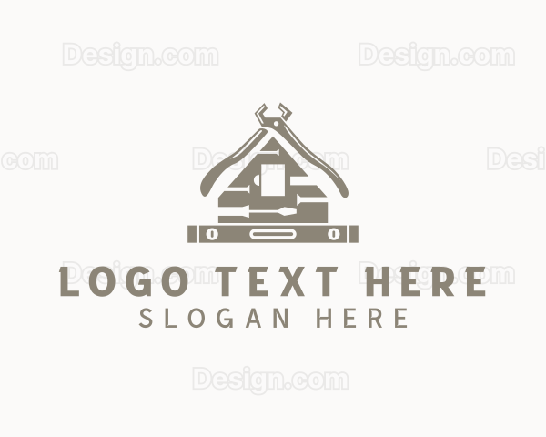 Construction Home Repair Tools Logo