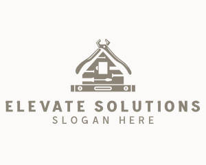 Construction Home Repair Tools logo design