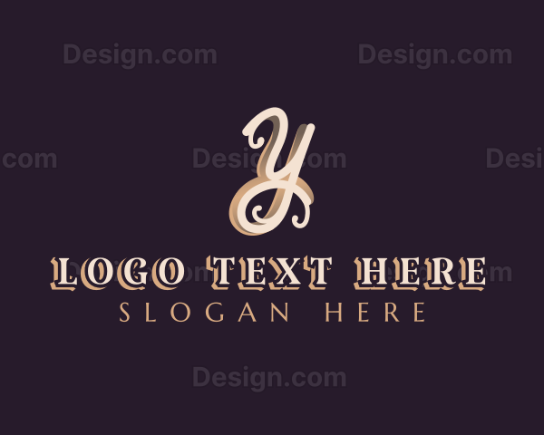 Elegant Fashion Boutique Letter Y Logo