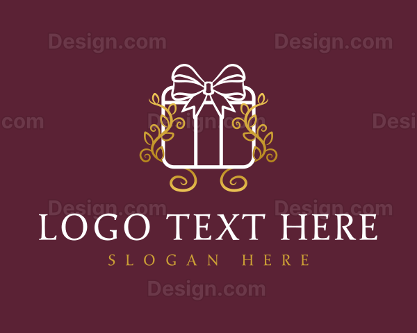 Ribbon Gift Present Logo