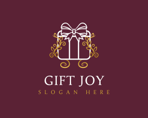 Ribbon Gift Present  logo design