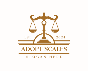 Paralegal Law Scale logo design