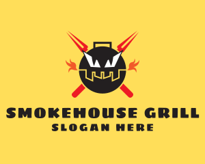 Evil Barbeque Grill logo design