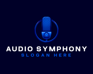 Audio Microphone Streaming logo design