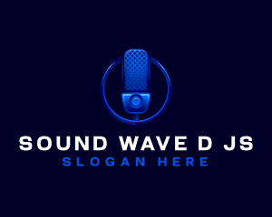 Audio Microphone Streaming logo design