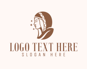 Traditional Bedouin Woman logo
