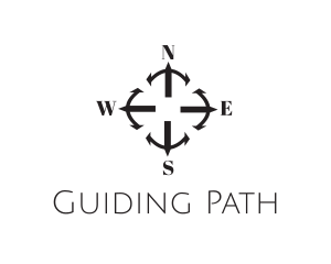 Cardinal Directions Compass logo design