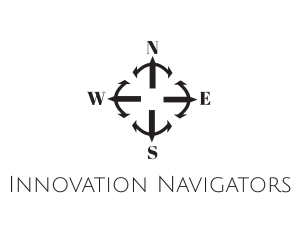 Cardinal Directions Compass logo design