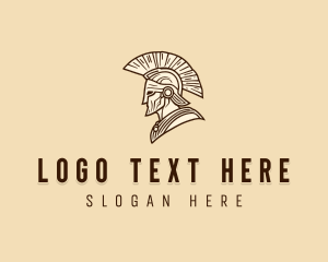 Medieval Warrior Spartan logo